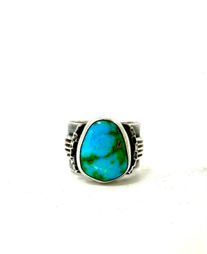 COMPASS 2 TURQUOISE RING