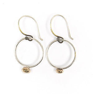 Small Hoop Earrings Daily Comfort Jewelry Sterling Silver Bronze Organic Union Studio Metals 