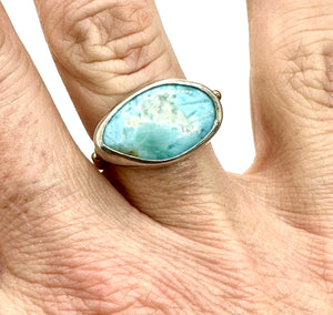 BLUE SKIES LARIMAR RING 2