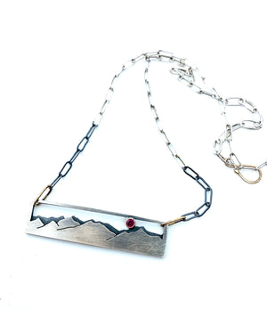 Custom Mountain Range Pendant