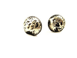Recycled Sterling Silver Natural Texture Studs Union Studio Metals 